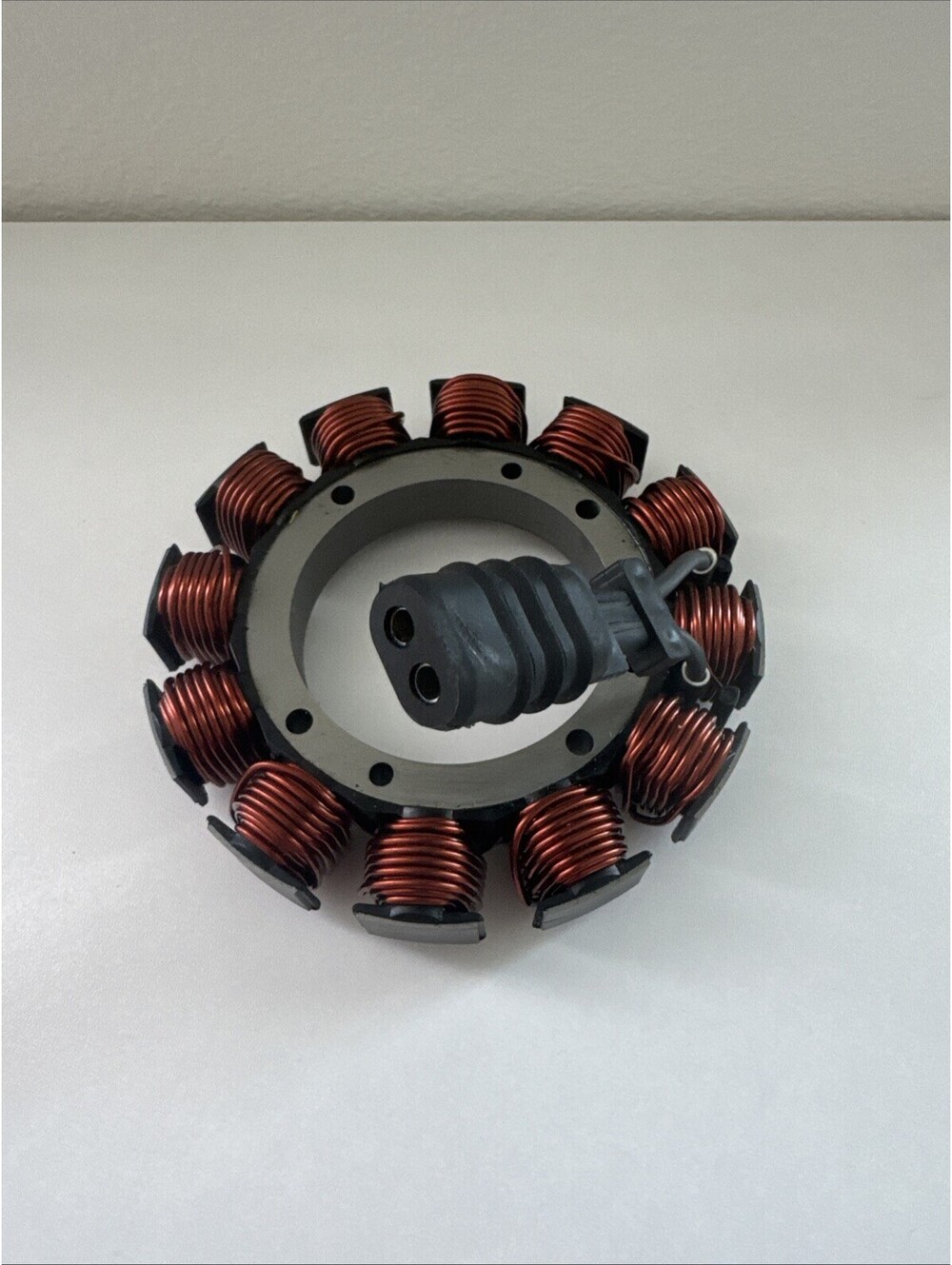 New 14-Pole Magneto Generator Stator Coil Ring w/ Rubber Grommet & 2-Pin Plug